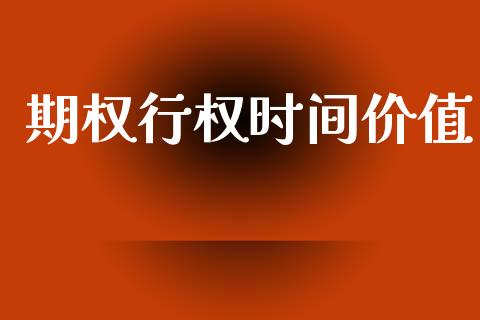 期权行权时间价值_https://www.apanben.com_国际期货_第1张