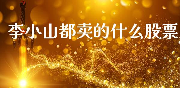 李小山都卖的什么股票_https://www.apanben.com_财经资讯_第1张