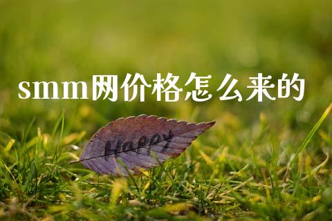 smm网价格怎么来的_https://www.apanben.com_国际期货_第1张