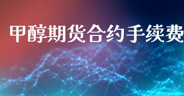 甲醇期货合约手续费_https://www.apanben.com_股票怎么玩_第1张