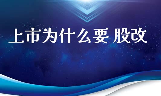 上市为什么要 股改_https://www.apanben.com_财经资讯_第1张