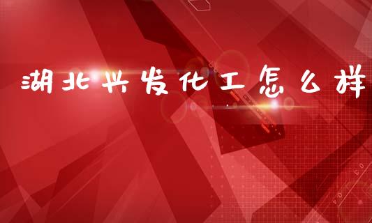 湖北兴发化工怎么样_https://www.apanben.com_财经资讯_第1张