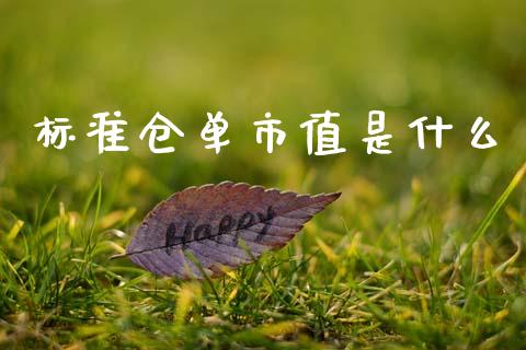 标准仓单市值是什么_https://www.apanben.com_国际财经_第1张