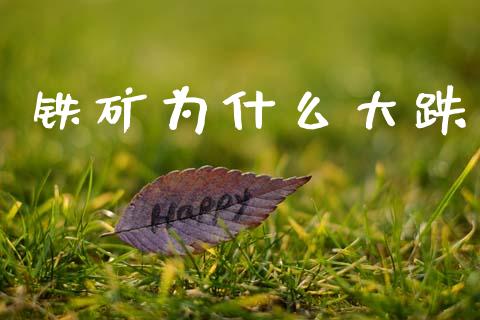 铁矿为什么大跌_https://www.apanben.com_股市指导_第1张