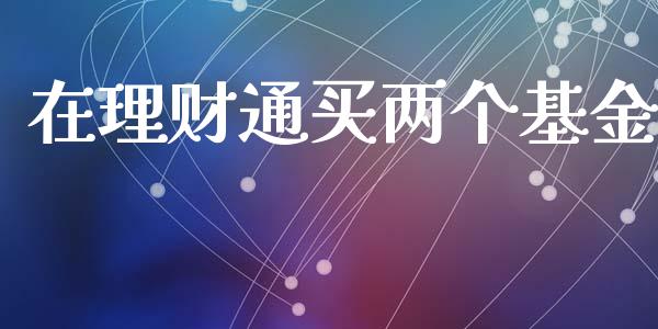 在理财通买两个基金_https://www.apanben.com_国际财经_第1张