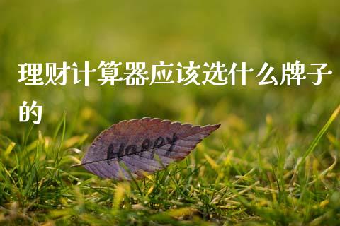理财计算器应该选什么牌子的_https://www.apanben.com_在线喊单_第1张
