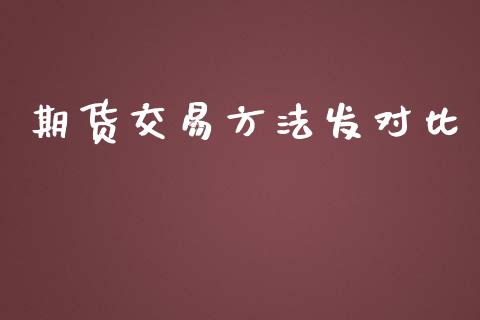 期货交易方法发对比_https://www.apanben.com_国际期货_第1张