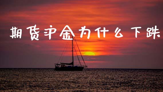 期货沪金为什么下跌_https://www.apanben.com_股市指导_第1张