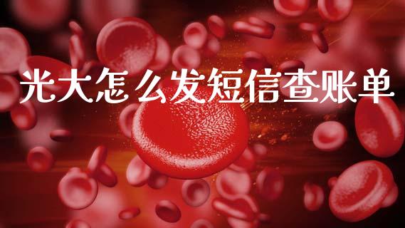 光大怎么发短信查账单_https://www.apanben.com_在线喊单_第1张