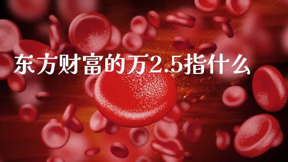 东方财富的万2.5指什么_https://www.apanben.com_在线喊单_第1张