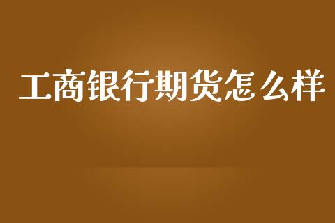 工商银行期货怎么样_https://www.apanben.com_股市分析_第1张