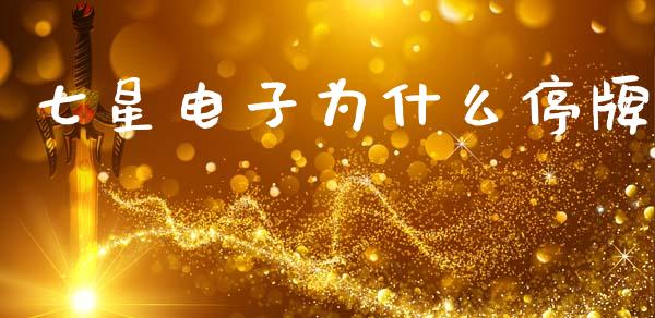 七星电子为什么停牌_https://www.apanben.com_国际财经_第1张