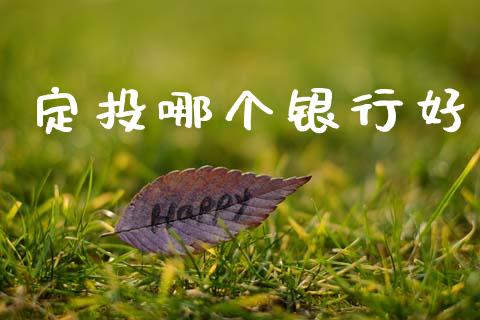 定投哪个银行好_https://www.apanben.com_财经资讯_第1张